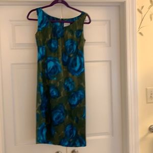 Stretch silk cocktail dress.